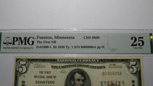 Load image into Gallery viewer, $5 1929 Fosston Minnesota MN National Currency Bank Note Bill Ch. #6889 VF25 PMG