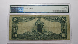 $10 1902 Cohoes New York NY National Currency Bank Note Bill #1347 PMG Fine