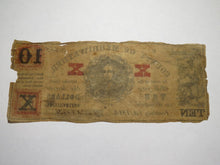 Load image into Gallery viewer, $10 1863 Greenville Georgia Obsolete Currency Bank Note Bill Merriwether County