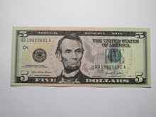 Load image into Gallery viewer, $2 2003 &amp; $5 2021 Matching Radar Serial Numbers Federal Reserve Bank Note Bills