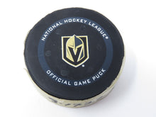 Load image into Gallery viewer, 2021-22 Evgenii Dadonov Vegas Golden Knights Game Used Goal Puck Jack Eichel A.