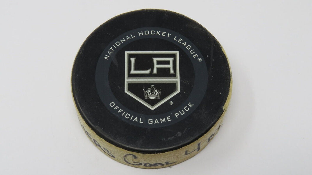 2019-20 Mike Hoffman Florida Panthers NHL Game Used Goal Puck -Ekblad Huberdeau