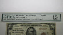 Load image into Gallery viewer, $50 1929 Oklahoma City Oklahoma OK National Currency Bank Note Bill Ch #4862 F15