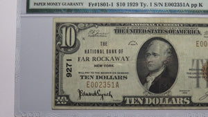 $10 1929 Far Rockaway New York NY National Currency Bank Note Bill Ch #9271 VF30