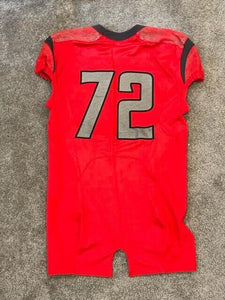 2014 Kaleb Johnson Rutgers Scarlet Knights Game Used Worn Football Jersey Big 10