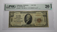 Load image into Gallery viewer, $10 1929 Talladega Alabama AL National Currency Bank Note Bill Ch #7558 VF20 PMG