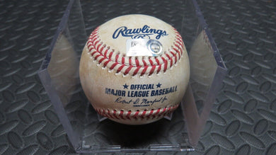 2020 Adalberto Mondesi Kansas City Royals Game Used MLB Baseball! Ross Detwiler