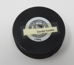 Donald Audette Montreal Canadiens Autographed Signed NHL Official Hockey Puck