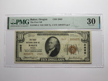 Load image into Gallery viewer, $20 1929 Baker City Oregon OR National Currency Bank Note Bill Ch #2865 VF30 PMG