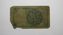 Load image into Gallery viewer, 1874 $.25 Fifth Issue Fractional Currency Obsolete Bank Note Bill 5th Filler