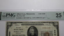 Load image into Gallery viewer, $20 1929 Albert Lea Minnesota MN National Currency Bank Note Bill #3560 VF25 PMG