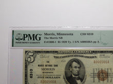 Load image into Gallery viewer, $5 1929 Morris Minnesota MN National Currency Bank Note Bill Ch. #6310 VF25 PMG