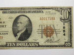 $10 1929 Frankfort Indiana IN National Currency Bank Note Bill Ch. #1854 FINE