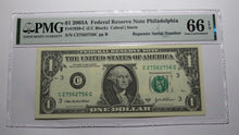 Load image into Gallery viewer, $1 2003 Repeater Serial Number Federal Reserve Currency Bank Note Bill PMG UNC66