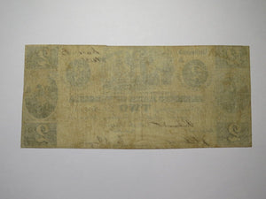 $2 1861 Richmond Virginia Obsolete Currency Bank Note Bill Farmers Bank of VA