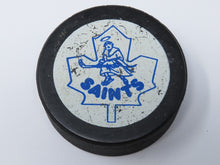 Load image into Gallery viewer, Newmarket Saints AHL Official Viceroy InGlasco Game Used Puck Hockey Team RARE