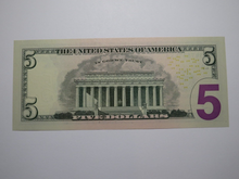 Load image into Gallery viewer, $5 2017 Radar Serial Number Federal Reserve Currency Bank Note Bill #34788743