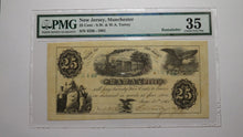 Load image into Gallery viewer, $.25 1864 Manchester New Jersey Obsolete Currency Bank Note Fractional Bill VF35