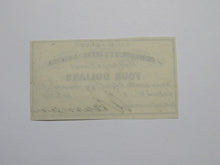 Load image into Gallery viewer, $4 1861 Confederate Bond Coupon Certificate Currency Bank Note Bill XF+