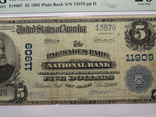 Load image into Gallery viewer, $5 1902 Palisades Park New Jersey NJ National Currency Bank Note Bill 11909 VF20