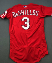 Load image into Gallery viewer, 2017 Delino DeShields Jr. Texas Rangers Game Used Worn Baseball Jersey! Matched!