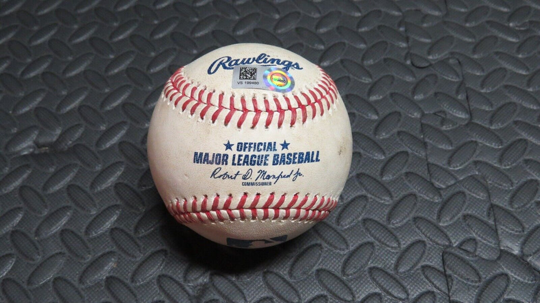 2020 Jose Alvarado Tampa Bay Rays Strikeout Game Used MLB Baseball! Santander