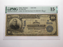 Load image into Gallery viewer, $10 1902 Alma Kansas KS National Currency Bank Note Bill Charter #5104 F15 PMG