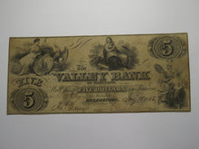 Load image into Gallery viewer, $5 1855 Hagerstown Maryland MD Obsolete Currency Bank Note Bill Valley Bank