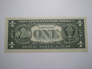 $1 1988 Repeater Serial Number Federal Reserve Currency Bank Note Bill UNC+ 0368