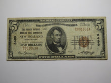 Load image into Gallery viewer, $5 1929 New Holland Pennsylvania National Currency Bank Note Bill Ch. #8499 FINE