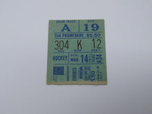 Load image into Gallery viewer, March 14, 1971 New York Rangers Maple Leafs NHL Hockey Ticket Stub Giacomin SO