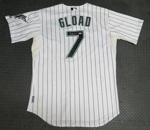 2009 Ross Gload Florida Marlins Game Used Worn MLB Baseball Jersey! Miami Signed