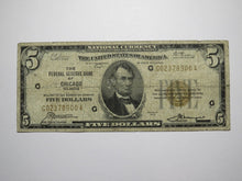 Load image into Gallery viewer, $5 1929 Chicago Illinois National Currency Federal Reserve Bank Note Bill Good