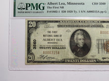 Load image into Gallery viewer, $20 1929 Albert Lea Minnesota National Currency Bank Note Bill Ch #3560 VF25 PMG