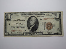 Load image into Gallery viewer, $10 1929 Boston Massachusetts National Currency Federal Reserve Bank Note VF+