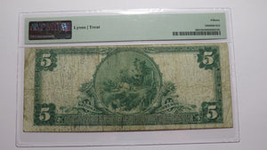 $5 1902 Hammond Indiana IN National Currency Bank Note Bill Ch. #3478 F15 PMG