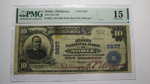 Load image into Gallery viewer, $10 1902 Noble Oklahoma OK National Currency Bank Note Bill Ch. #9937 F15 PMG