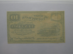 $.10 1862 Cuyahoga Falls Ohio OH Obsolete Currency Bank Note Bill Summit County