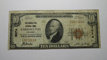 Load image into Gallery viewer, $10 1929 Carrollton Kentucky KY National Currency Bank Note Bill Ch. #3074 FINE+