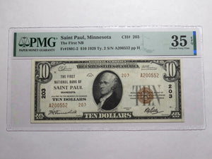 $10 1929 Saint Paul Minnesota National Currency Bank Note Bill Ch #2522 VF35 St.