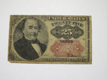 Load image into Gallery viewer, 1874 $.25 Fifth Issue Fractional Currency Obsolete Bank Note Bill! 5th FINE