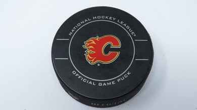 2012-18 Calgary Flames Official Bettman Game Puck! Sher-Wood Not Used! CGY