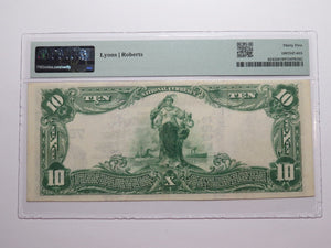 $10 1902 Glasco Kansas KS National Currency Bank Note Bill Ch. #7683 PMG VF35