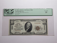 Load image into Gallery viewer, $10 1929 Green Lane Pennsylvania National Currency Bank Note Bill 9084 VF35 PCGS