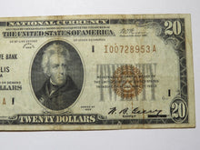 Load image into Gallery viewer, $20 1929 Minneapolis Minnesota National Currency Federal Reserve Bank Note FINE+