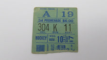 Load image into Gallery viewer, November 10, 1971 New York Rangers Vs. Los Angeles Kings NHL Hockey Ticket Stub