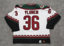 Load image into Gallery viewer, 1996-97 Juha Ylonen Phoenix Coyotes Inaugural Game Used Worn NHL Hockey Jersey