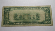 Load image into Gallery viewer, $20 1929 Evanston Illinois IL National Currency Bank Note Bill Ch. #5279 FINE!