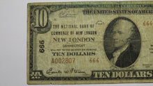 Load image into Gallery viewer, $10 1929 New London Connecticut CT National Currency Bank Note Bill #666 RARE!