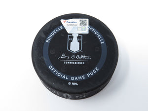 2022 Edmonton Oilers Vs. Calgary Flames Game 4 NHL Playoff Game Used Puck